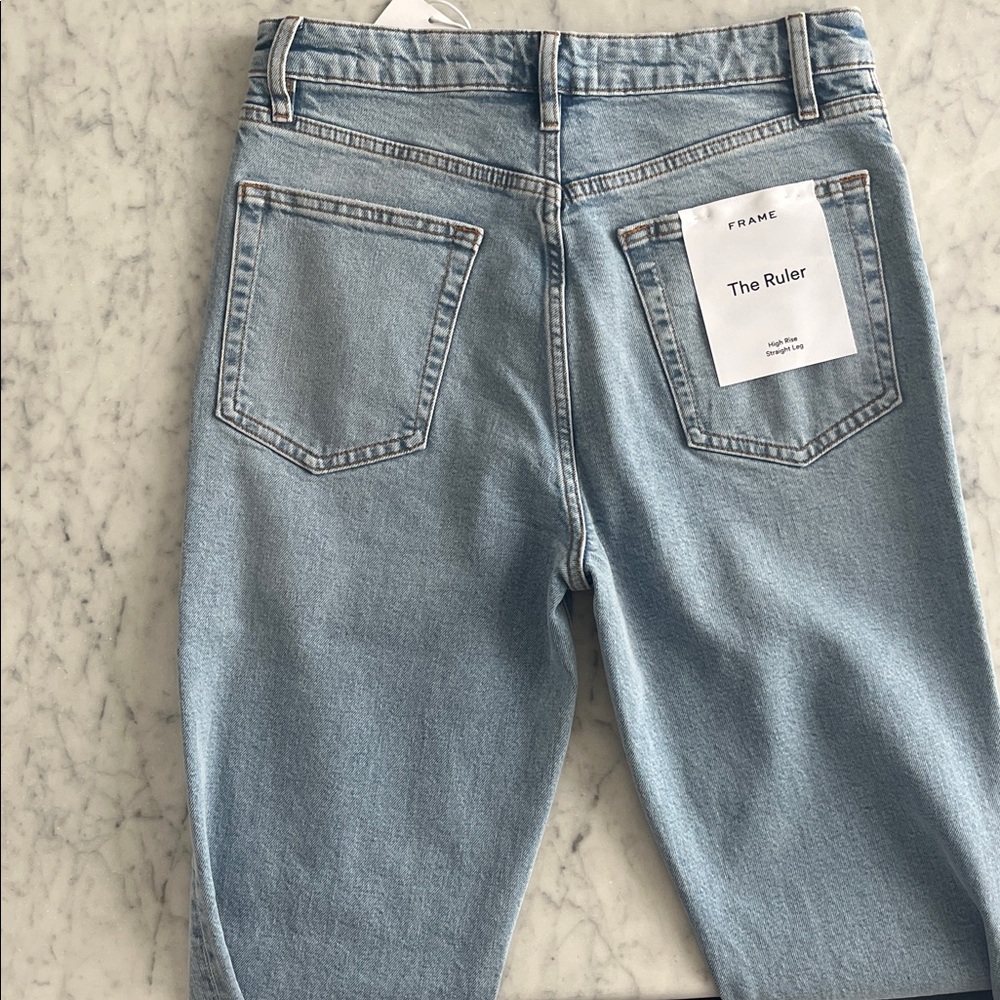 FRAME The Ruler High-rise Straight-Leg Women’s Jeans - Picture 8 of 9